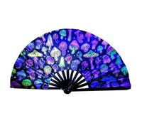 zjhukfmc Glowing Performance Fan 33x64cm Illuminated Handheld Design, Large Size for Dance Routines and Stage Shows, led illuminated fan for stage shows for Dance Enthusiasts and Performance Artists