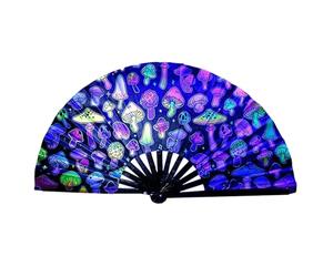 zjhukfmc Glowing Performance Fan 33x64cm Illuminated Handheld Design, Large Size for Dance Routines and Stage Shows, led illuminated fan for stage shows for Dance Enthusiasts and Performance Artists