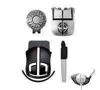 zjhukfmc Golf Ball Marker, Reusable Precision Template in Trident Shape - Golf Ball Line Drawing Putting Tool for Men Women Golfer Tournament Putting Green Driving Range Gift