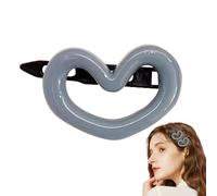 zjhukfmc Heart Hair Clip - Morandi Cute Hair Accessories,Vivid Appearance Non-Slip Cute Heart Shape Hair Clip