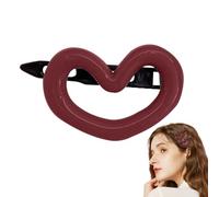 zjhukfmc Heart Shape Hair Claw | Morandi Cute Hair Accessories | Non-Slip Heart Shape Hair Clip for Bath, Christmas and Birthday, Holiday and Weekdays