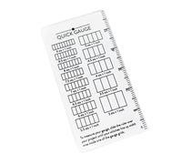 zjhukfmc Knitting Crochet Gauge - Accurate Measuring Tool for Acrylic Wool - Quick Gauge Ruler Knitting Accessory - For Weaving Creating Sweaters Spinners