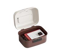 zjhukfmc Lockable Storage Box, Ergonomic Secure Container with Combination Lock, Security Boxes for Personal Items, for Phone, Documents, Valuables, Confidential Files