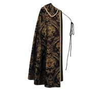 zjhukfmc Men's Cape - Half Shoulder Nobility Costume with Brocade Pattern - Cape for Men | for Festivals Cosplay Halloween Role Play and Theatre Performances