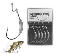 zjhukfmc Offset Hook with Integrated Weight, Hook with Wide Distance for Better Performance, Special Hooks for Anglers, 1.75-7 g Weights, for Fishing Activities, Leisure Fishing, Water Sports
