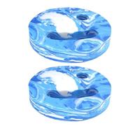 zjhukfmc Pack of 2 Aqua Fitness Discs 18 x 3 cm Water Aerobics Discs Floating EVA Foam Aerobic Discs Handy Swimming Training Device for Adults Children Teenagers