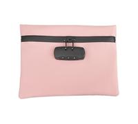 zjhukfmc Portable Flight Waterproof Memory Flight 24.5 x 16 cm Lockable Pockets for Personal Effects Safe Bags for Personal Effects for the Dorm Office in the Dorm Office, Pink, see description, See
