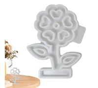 zjhukfmc Silicone Flower Moulds, Flower Moulds Silicone, Flower Capsule Soap Moulds, Flexible, Reusable, Heat-resistant Craft Mould for Easter Party, Feather Table Centrepiece