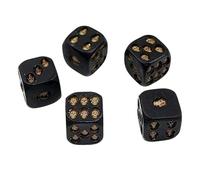 zjhukfmc Skeleton Dice, Halloween Vintage Resin Dice, 6-Sided Resin Gothic Poker Game Cube for Medieval Props Collectibles Display Pieces Horror Themes Player Characters