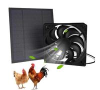 zjhukfmc Solar Powered Extractor Fan, Waterproof Solar Fan for Outdoor Shed Versatile Energy Efficient Exhaust Air Set for Use in Motorhome Hiking Picnic Outdoor