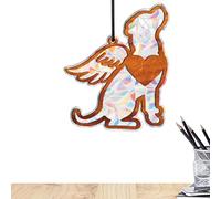 zjhukfmc Sun Catcher Comfort Loss Animals | Memorial Ornament Death Companion Sun Catcher Stained Glass | for Indoor Living Room Window Balcony Outdoor Patio Tree