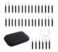 zjhukfmc Tool Set for Removing Terminal Plugs, 36 Pieces Terminal Remover, Electric Plug Puller, for Electronics Wire Devices, Panel Removal, Door Panel, Battery, Wiring Harness