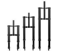 ZJIEDB 12/20/26 Inch Bike Suspension Fork 4.0 Fat E-bike Spring Inverted Straight Tube Double Shoulder Travel 90/120/110mm QR 9X135mm, For BMX Snow Beach (Color : 20'' Black)