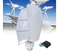 ZJIEDB 12000W Wind Turbine Generator Kit, 12V/24V/48V Maglev Vertical Generator, 3-Phase Permanent Magnet Rotor Alternator, for Household Power Supply, Road Infrastructure,E-48V