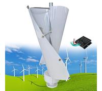 ZJIEDB 12000W Wind Turbine Helix Generator Kit, Maglev Shaft Generator, Vertical Windmill 3-Phase Power Turbine, for Household Supply, Road Infrastructure,E-12V