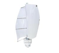ZJIEDB 12V 24V 48V Home Spiral Wind Turbine Generator,2000W 2 Blade Generator Kit W/Controller Generators for And Solar Power Generation (White)