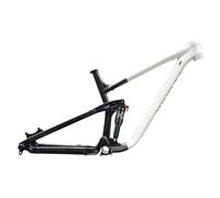 ZJIEDB 15.5"/17"/18" Suspension Frame 27.5/29er Mountain Bike Aluminium Alloy Disc Brake 12 * 148mm Boost Thru Axle DH/AM, With Rear Shocks(White-Gray,27.5 17in)