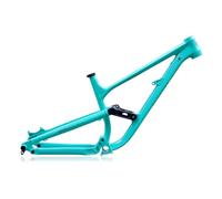 ZJIEDB 170-190mm Travel 15/16.5/18" Aluminium Alloy Full Suspension Frame 27.5/29ER DH/AM/FR Enduro Mountain Bike Soft Tail 12 * 148mm Boost Thru Axle Disc Brake(Groen,29 15in)