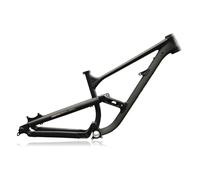 ZJIEDB 170-190mm Travel 15/16.5/18" Aluminium Alloy Full Suspension Frame 27.5/29ER DH/AM/FR Enduro Mountain Bike Soft Tail 12 * 148mm Boost Thru Axle Disc Brake(Black,29 18in)