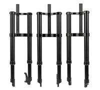 ZJIEDB 20 Inch Inverted Spring Fork For 4.0 Tire Bike Fat Double Shoulder Suspension Travel 120mm 135x 9mm QR,For BMX Snow E-Bik (Color : Black 20'')