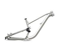 ZJIEDB 27.5er 29er Full Suspension Boost Mountain Bike Frame 12 * 148mm Thru-Axle 15" 16.5" 18" Aluminium Alloy Disc Brake DH AM Soft Tail Enduro Bikes Frame(Silver,27.5 16.5in)