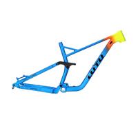ZJIEDB 27.5er 29er Mountain Bike Frame 15.9" 17.9" Full Suspension Downhill DH Aluminium Alloy Soft Tail Travel 160mm Disc Brake 12 * 148mm Boost Thru Axle(Blauw,27.5 17.9")