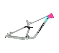 ZJIEDB 27.5er 29er Mountain Bike Frame 15.9" 17.9" Full Suspension Downhill DH Aluminium Alloy Soft Tail Travel 160mm Disc Brake 12 * 148mm Boost Thru Axle(Gray,29 17.9")