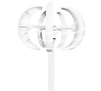 ZJIEDB 600W Wind Generators,12V 24V 48V Ac Output Generator White Lantern 5 Blades with Controller Turbine Suitable for And Solar Power Generation(White)