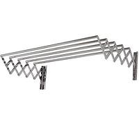 ZJIEDB Clothes Airer household wall-mounted drying rack Laundry Horse Hanger Dryer Towel Rail Stainless Steel Folding Extendable Washing Line For Bathroom Balcony Home (Size : 70cm
