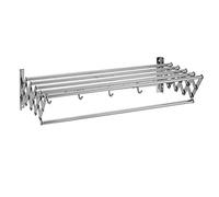 ZJIEDB Clothes Airer household wall-mounted drying rack Laundry Horse Hanger Dryer Towel Rail Stainless Steel Folding Extendable Washing Line For Bathroom Balcony Home (Size : 70cm