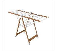 ZJIEDB Clothes Airer With Strong Load-Bearing, Multifunction Foldable Drying Rack For Indoor And Outdoor Use, Balcony Laundry 4 Wheels, Stable Durable Marriage