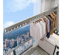ZJIEDB Clothes Laundry Drying Rack Wall Mounted, Easy To Install, Strong Load-Bearing, Space Saver Hanger,Tri-Collapsible Dry For Balcony, Bathroom, Bedroom Mounted Rac