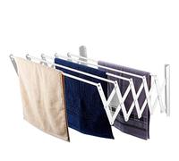 ZJIEDB Collapsible Clothes Drying Rack Dryer Energy Saving Multi-Function Hanger Aluminum Alloy Foldable Save Space Dry Laundry Marriage