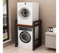 ZJIEDB Dryer Stand Washing Machine Shelf, Balcony Above The Flap Floor 2 Tier Storage Rack, Adjustable Height, Dishwasher Stacking Load Capacity 350kg