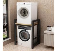 ZJIEDB Dryer Stand Washing Machine Shelf, Balcony Above The Flap Floor 2 Tier Storage Rack, Adjustable Height, Dishwasher Stacking Load Capacity 350kg
