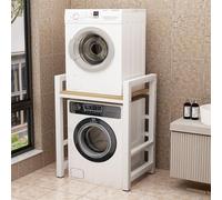 ZJIEDB Dryer Stand Washing Machine Shelf, Balcony Above The Flap Floor 2 Tier Storage Rack, Adjustable Height, Dishwasher Stacking Load Capacity 350kg
