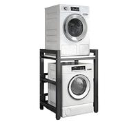 ZJIEDB Dryer Stand Washing Machine Shelf Drum Dishwasher Storage Floor 2 Tier Upper Stacking Rack Suitable For Bathroom, Kitchen, Balcony, Laundry Room, Bearing Capacity 300kg