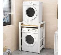 ZJIEDB Dryer Stand Washing Machine Shelf Drum Dishwasher Storage Floor 2 Tier Upper Stacking Rack Suitable For Bathroom, Kitchen, Balcony, Laundry Room, Bearing Capacity 300kg