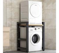ZJIEDB Dryer Stand Washing Machine Shelf Drum Dishwasher Storage Floor 2 Tier Upper Stacking Rack Suitable For Bathroom, Kitchen, Balcony, Laundry Room, Bearing Capacity 300kg