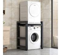 ZJIEDB Dryer Stand Washing Machine Shelf Drum Dishwasher Storage Floor 2 Tier Upper Stacking Rack Suitable For Bathroom, Kitchen, Balcony, Laundry Room, Bearing Capacity 300kg
