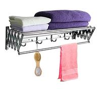 ZJIEDB Extendable Wall Mounted Airer Dryer Clothes Hanger Drying Rack Balcony Bath Towel Rail Bar Clotheshorse Laundry Room Washing Clothesline Home (Size : 70cm) (50cm) Marriage
