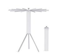 ZJIEDB Foldable Clothes Drying Rack Indoor,Foldable Laundry Rack, For Cap, Face Mask, Socks, Towels, Underwear, Diapers, Aluminium 18 Rods In Total, Beec