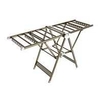 ZJIEDB Garment Rack Portable And Foldable Space Saving Laundry Drying Rack,Drying In Aluminium, Clothes Racks Outdoor,Multi-position Adjustment Of The Spreading Wings, Windproof Hanging H