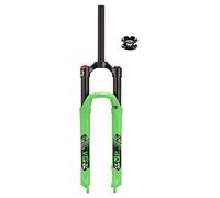 ZJIEDB Mountain Bike Suspension Forks 26/27.5/29 MTB Air Fork Travel 120mm 1-1/8 Straight Manual Lockout Bicycle Disc Brake QR 9mm (Color : Groen, Size 27.5'')