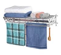 ZJIEDB Wall-Mounted, Fold Clothes Airer For Indoor & Outdoor, Drying Rack Retractable Wall Dryer Extendable Coat Hanger (Size : 90cm) Marriage