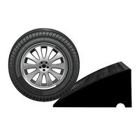 ZJIEX 2in/ 3in/ 4in/ 5in Rise Threshold Ramp, Rubber Curb Ramp For Wheelchair Driveway Scooters Stairs, Heavy Duty Kerb Ramp, With Non-Slip Surface (Color : Black, Size : 49x22x4cm/19x8.7x1.6in)