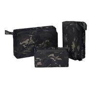 ZJIEYU 3 Pack Tactical Waterproof Packing Cubes, Modular Large Capacity Travel Organizer for Luggage Backpack Storage, for Camping Hiking Trip(MCBK)