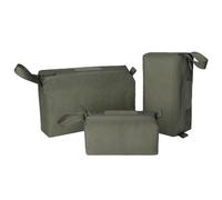 ZJIEYU 3 Pack Tactical Waterproof Packing Cubes, Modular Large Capacity Travel Organizer for Luggage Backpack Storage, for Camping Hiking Trip(Green)