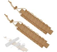 ZJIEYU 8 Hole Tactical Bag Insert Panel Organizer, Non Slip Hook and Loop Utility Admin Panel Modular Organizer, for Hunting Hiking(Brown)