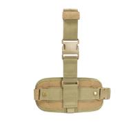 ZJIEYU Tactical MOLLE Drop Leg Panel, Adjustable Adaptable Drop Leg Holster Equipment Mounting Platform, for Outdoor Hiking Airsoft Survival(Brown)